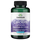 Swanson Calcium Carbonate Aspartate and Citrate Tablets 500 Mg Each 100 Count Supports Bone Health - Feel You