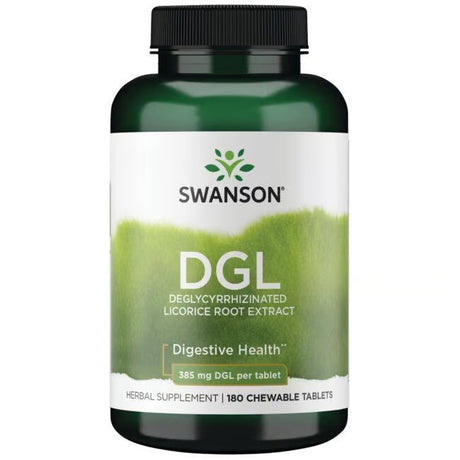Swanson DGL Deglycyrrhizinated Licorice Root Extract Chewable Tablets 385 mg per Tablet 180 Count - Feel You