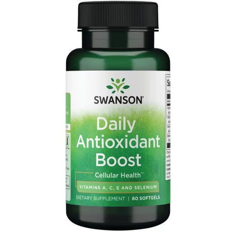 Swanson Daily Antioxidant Boost 60 Softgels With Vitamins A C E And Selenium For Cellular Health - Feel You