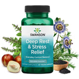 Swanson Deep Rest and Stress Relief with KaraCalm 60 Vegan Capsules for Everyday Cortisol Balance - Feel You