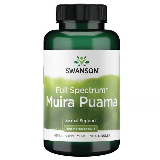 Swanson Full Spectrum Muira Puama 400 Mg Per Capsule Herbal Supplement 90 Capsules - Feel You