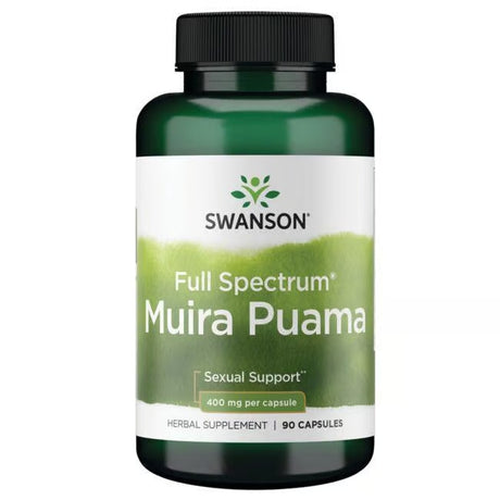 Swanson Full Spectrum Muira Puama 400 Mg Per Capsule Herbal Supplement 90 Capsules - Feel You