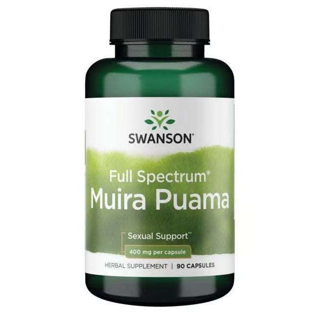 Swanson Full Spectrum Muira Puama 400 Mg Per Capsule Herbal Supplement 90 Capsules - Feel You