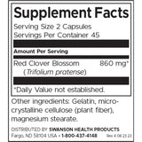 Swanson Full Spectrum Red Clover Blossom Womens Health Herbal Supplement 430 mg Per Capsule 90 Capsules - Feel You