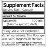 Swanson Full Spectrum Spearmint Leaf 400 mg Per Capsule Herbal Supplement 60 Capsules Digestive Support - Feel You