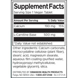 Swanson L Carnitine 500 Mg Per Tablet Dietary Supplement 30 Tablets Fatty Acid Metabolism Support - Feel You