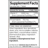 Swanson Liposomal Vitamin C 1000 Mg High Bioavailability 60 Tablets Dietary Supplement Immune Support - Feel You