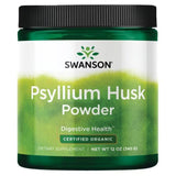 Swanson Psyllium Husk Powder Certified Organic Digestive Health Dietary Supplement 340 g Net Weight 12 Oz - Feel You