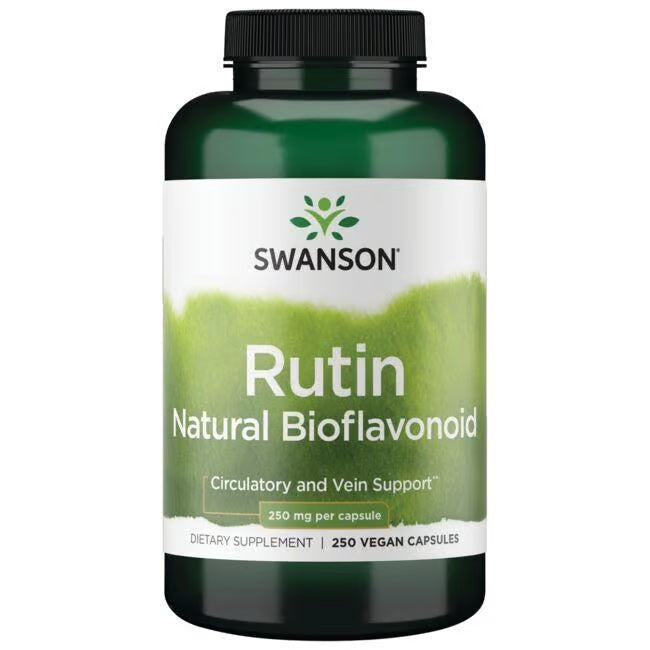 Swanson Rutin Natural Bioflavonoid 250 mg Per Capsule Vegan 250 Capsules Circulatory and Vein Support - Feel You
