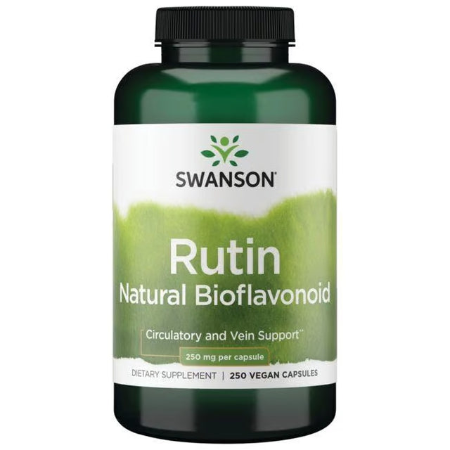 Swanson Rutin Natural Bioflavonoid 250 mg Per Capsule Vegan 250 Capsules Circulatory and Vein Support - Feel You