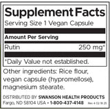 Swanson Rutin Natural Bioflavonoid 250 mg Per Capsule Vegan 250 Capsules Circulatory and Vein Support - Feel You
