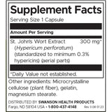 Swanson St Johns Wort Extract 300 Mg Per Capsule Standardized 120 Capsules Herbal Supplement - Feel You