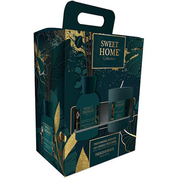 Sweet Home Collection - Fresh Forest - diffuser and candle gift set - Feel You