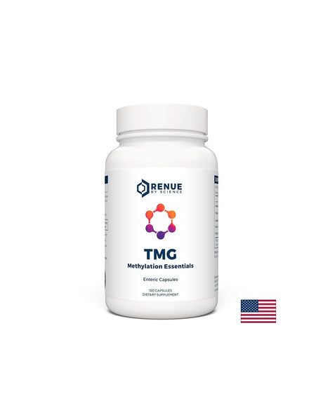 Антиейджинг, ДНК защита - TMG - триметил глицин, цинк, витамини В6 & В12, Фолиева киселина, 120 капсули за 4 месеца прием - Feel You