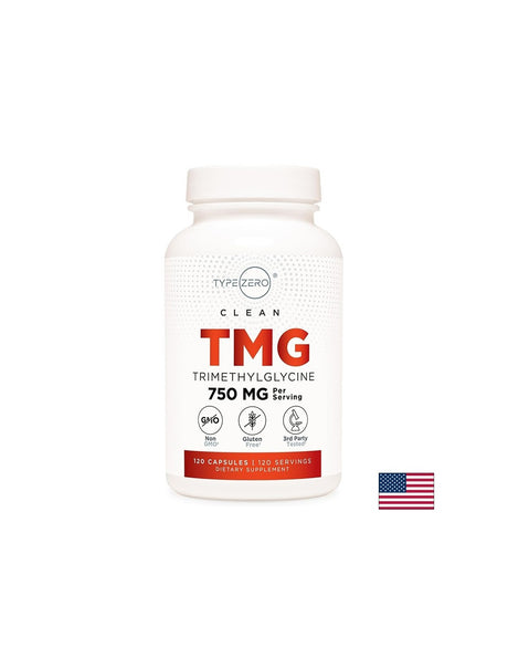 Поддържа нормалните нива на хомоцистеина - TMG (триметил глицин) TypeZero™, 750 mg х 120 капсули - Feel You