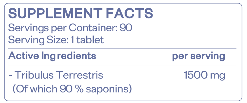 TRIBULUS MAX 1500 mg - 90 Tablets - Feel You