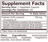 TRIPHALA EXTRACT 750 mg - 60 Veg Capsules - Feel You