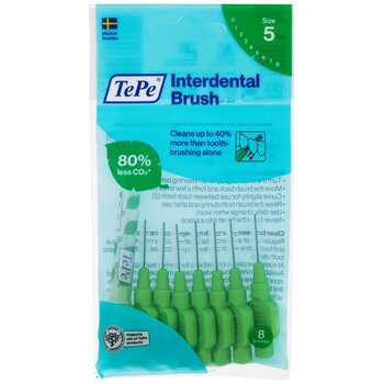 TePe - Interdental Brush Normal (0.8 mm green 8 pcs) - interdental toothbrushes - Feel You