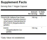 Teavigo Green Tea Extract 90% EGCG 30 капсули - Feel You