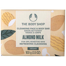 The Body Shop - Almond Milk Cleansing Face & Body Bar ( dry and sensitive skin ) - 100.0g - Feel You