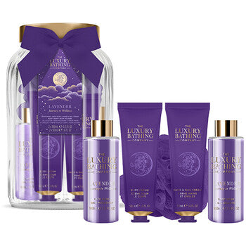 The Luxury Bathing Company - Body Care Gift Set in Glass Jar ( lavender ) - Feel You