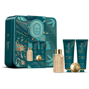 The Luxury Bathing Company - Dárková sada koupelové péče v plechové dóze ( Hruška & Květ nektarinky ) - Feel You