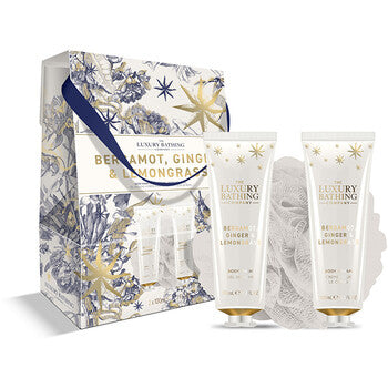 The Luxury Bathing Company - Sada péče o tělo v dárkové krabičce ( Bergamot, Zázvor & Lemongrass ) - Feel You