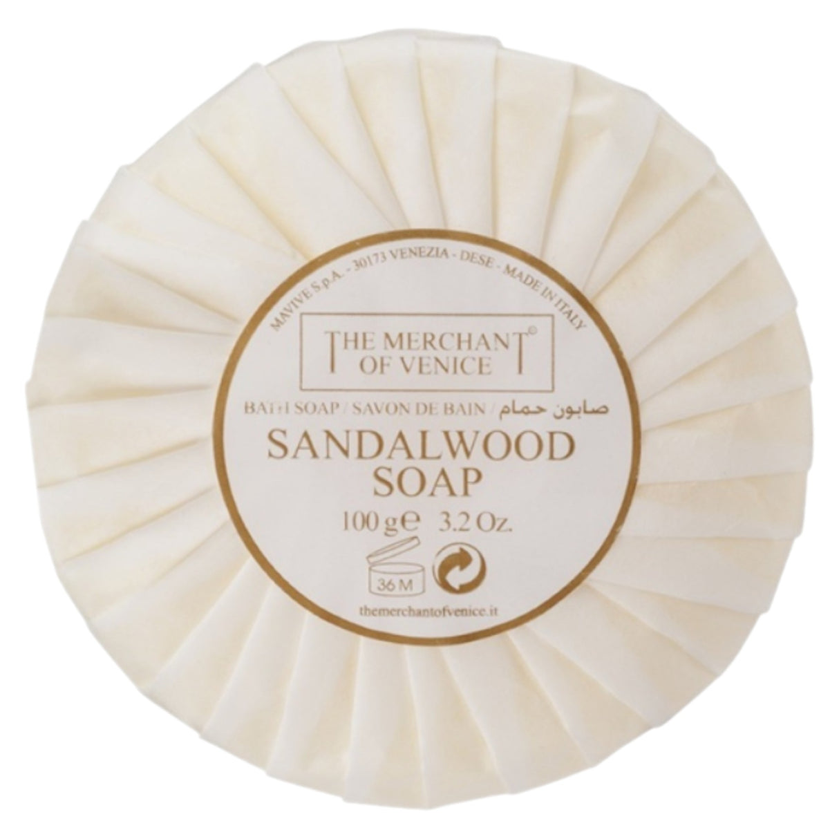 The Merchant Of Venice, Sandalwood, Soap Bar, Body, 100 g - Feel You