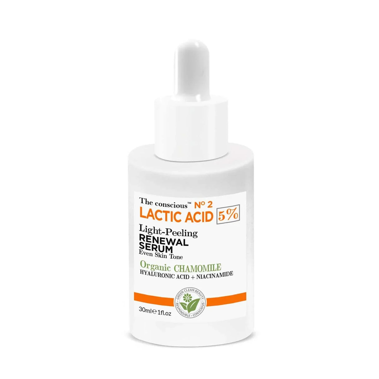 The conscious™ Lactic Acid Light Peeling Renewal Serum – Обновяващ серум с млечна киселина и био лайка - 30 мл - Feel You