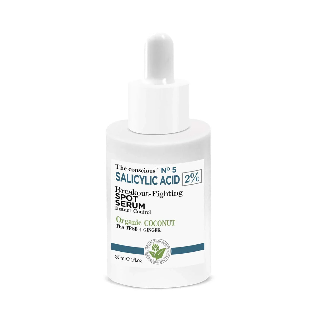The conscious™ Salicylic Acid Spot Serum – Серум със салицилова киселина против несъвършенства с био кокос, 30 мл - Feel You
