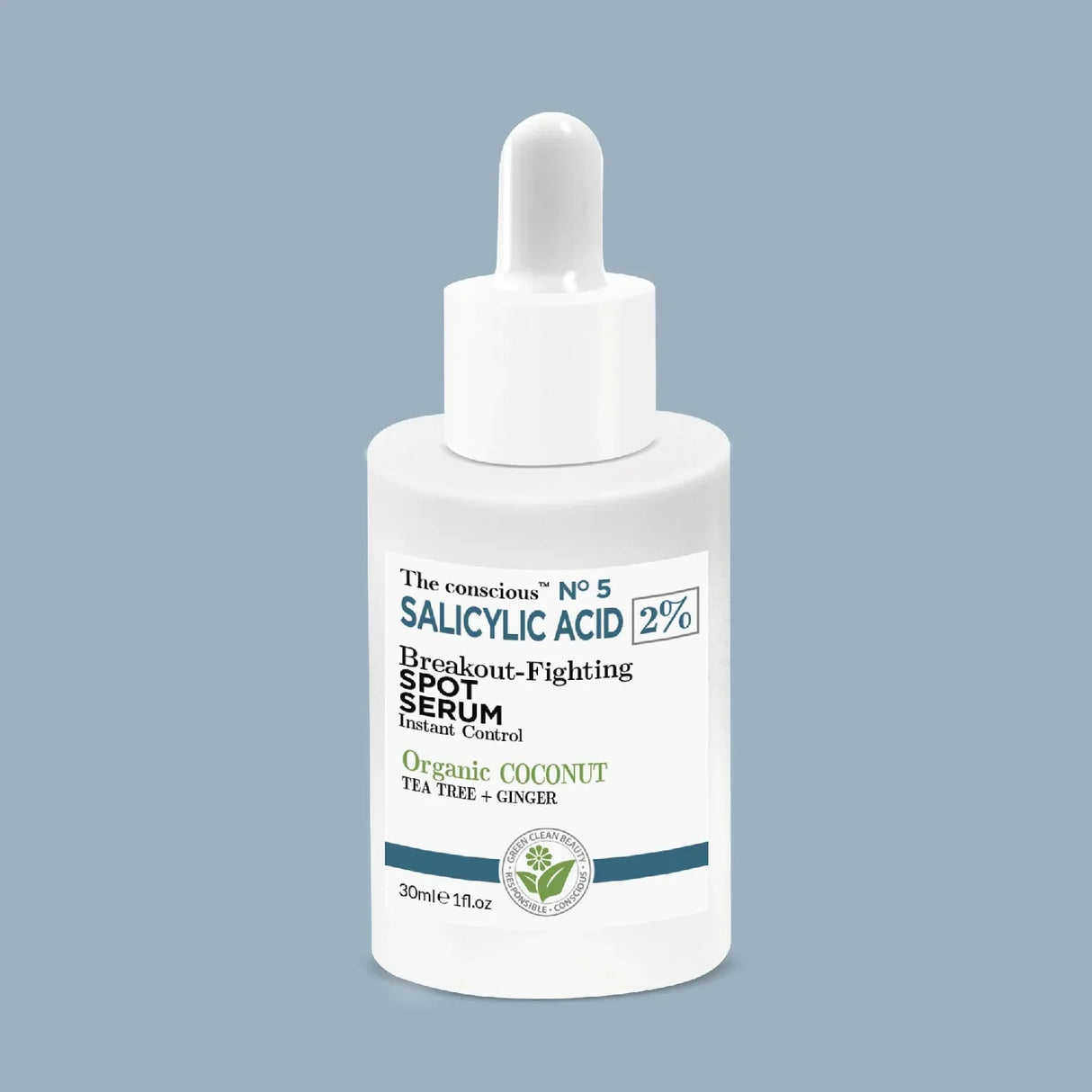 The conscious™ Salicylic Acid Spot Serum – Серум със салицилова киселина против несъвършенства с био кокос, 30 мл - Feel You