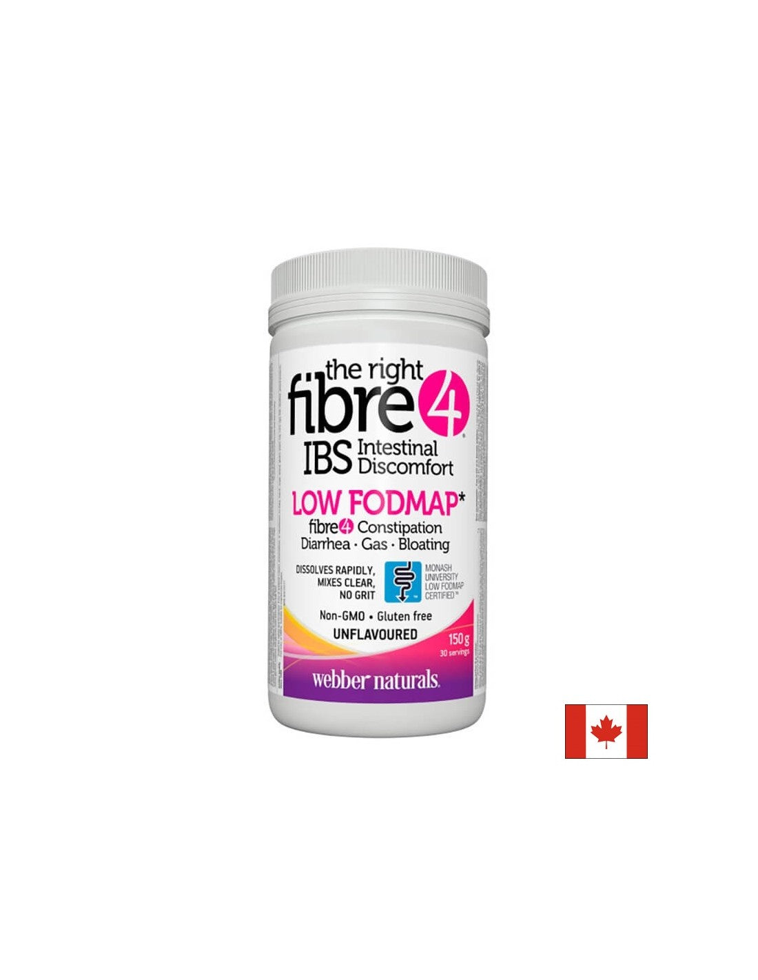 Диетични разтворими фибри - The right Fibre 4 IBS Intestinal Discomfort, 150 g прах - Feel You