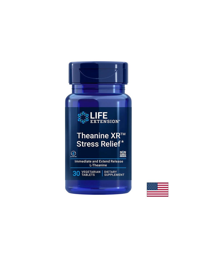 Стрес и тревожност - Theanine XR™ Stress Relief, 30 таблетки - Feel You
