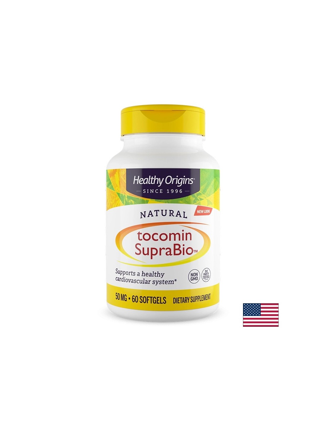 Антиоксидантна формула за здрави кожа, сърце и имунитет Tocomin SupraBio - С витамин E и токотриеноли, 60 капсули - Feel You