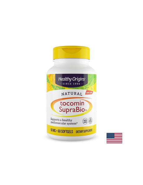 Антиоксидантна формула за здрави кожа, сърце и имунитет Tocomin SupraBio - С витамин E и токотриеноли, 60 капсули - Feel You