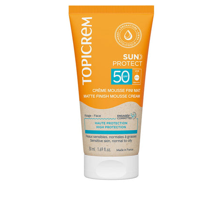 Topicrem, Sun Protect, Hydrating & Protecting, Before Sun Exposure, Mousse, For Face & Body, SPF 50, 50 ml - Feel You