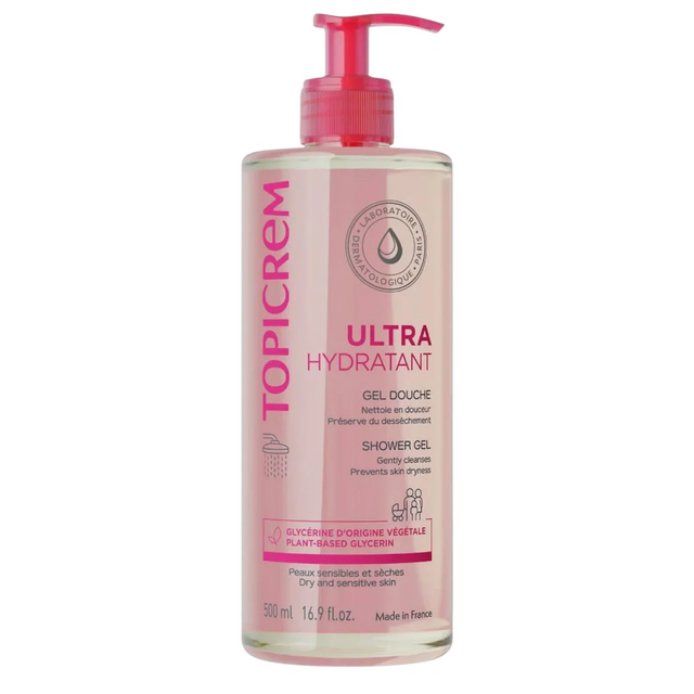 Topicrem, Ultra Hydratant, Cleansing & Softening, Shower Gel, Sensitive, 500 ml - Feel You