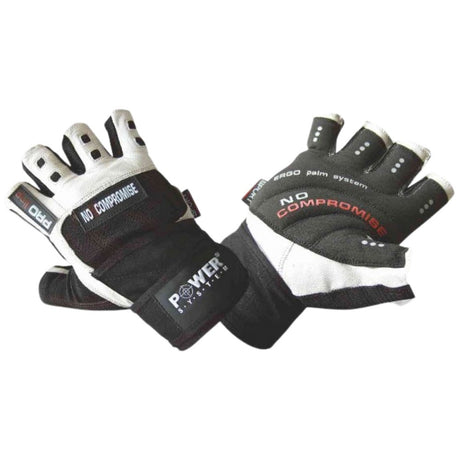 Training Gloves with Wristwraps | No Compromise - White / Black - Feel You