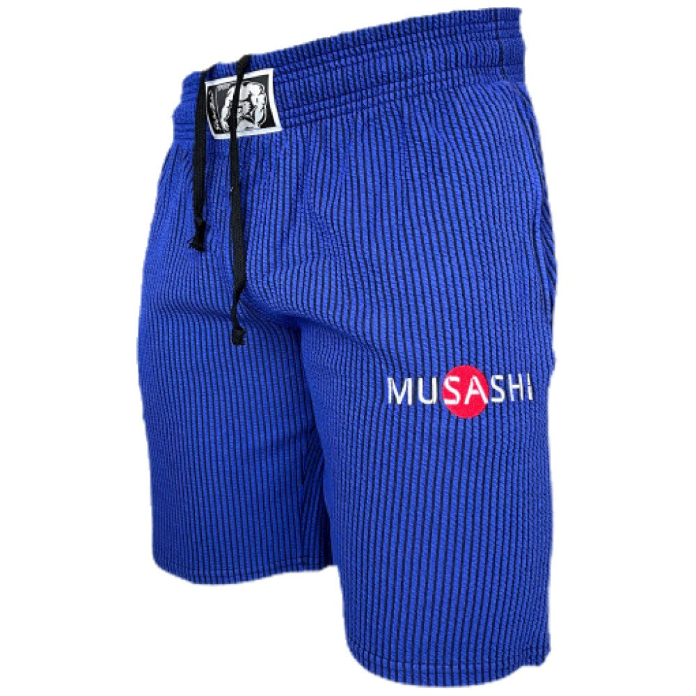 Спортни къси панталони - Сини райе / Training Shorts - Blue - Feel You