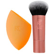 Travel Set Real Techniques: Mini, Blush Brush, RT200 + Miracle, Makeup Sponge, Orange - Feel You