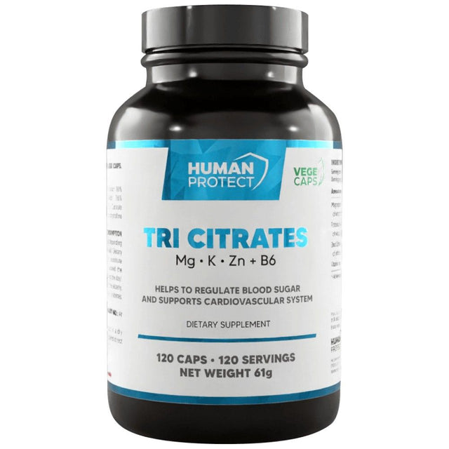 Tri Citrate | Magnesium + Potassium + Zinc - 120 капсули - Feel You