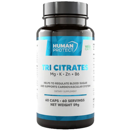 Tri Citrate | Magnesium + Potassium + Zinc - 60 капсули - Feel You