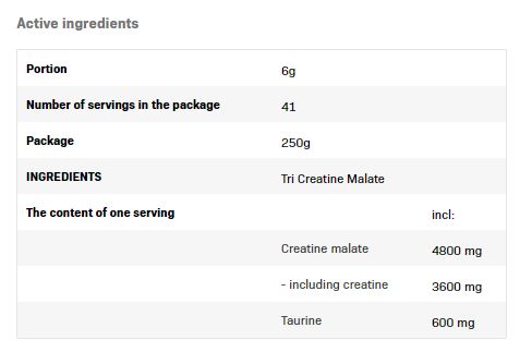 Tri Creatine Malate Powder - 0.250 kg - Feel You