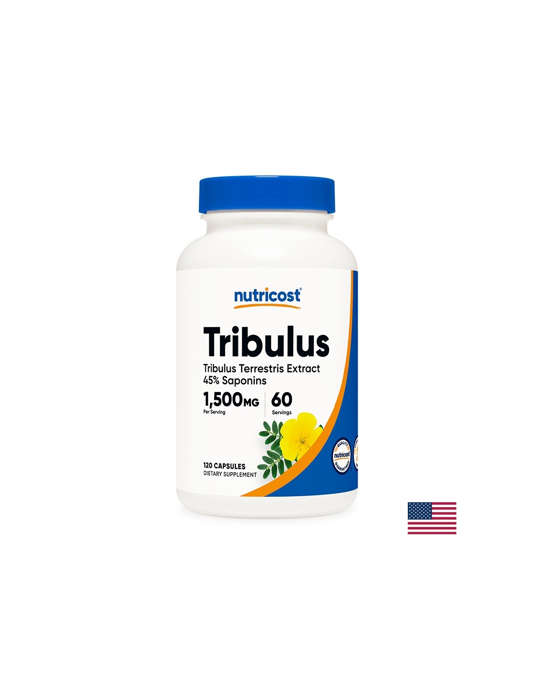 Сексуална и мускулна функция - Трибулус (Tribulus), 120 капсули Nutricost - Feel You