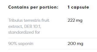 Tribulus Terrestris 90% | 200 mg Saponins - 90 капсули - Feel You