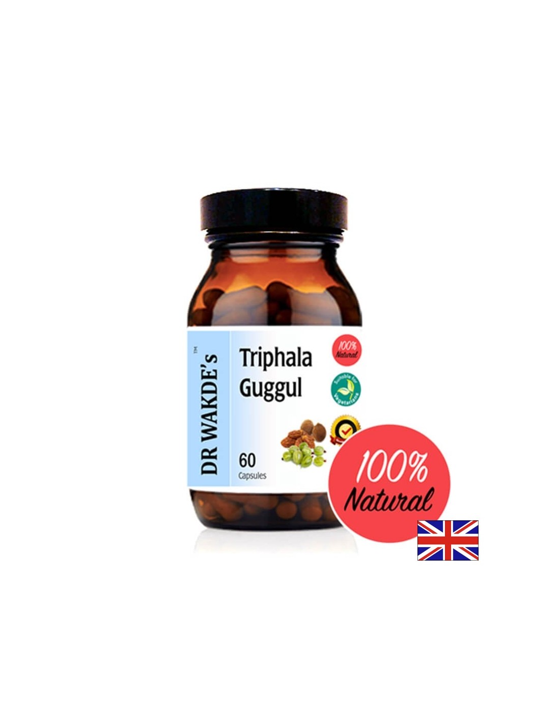 Трифала Гугул (Triphala Guggul) - При висок холестерол, затлъстяване и хемороиди, 60 капсули - Feel You