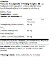 Turmeric, Ashwagandha and Ginseng Complex 60 капсули - Feel You