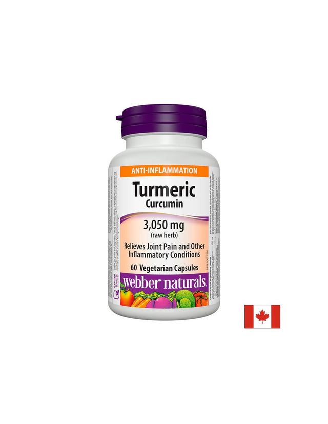 Turmeric Curcumin/ Куркума (куркумин) 600 mg x 60 капсули Webber Naturals - Feel You