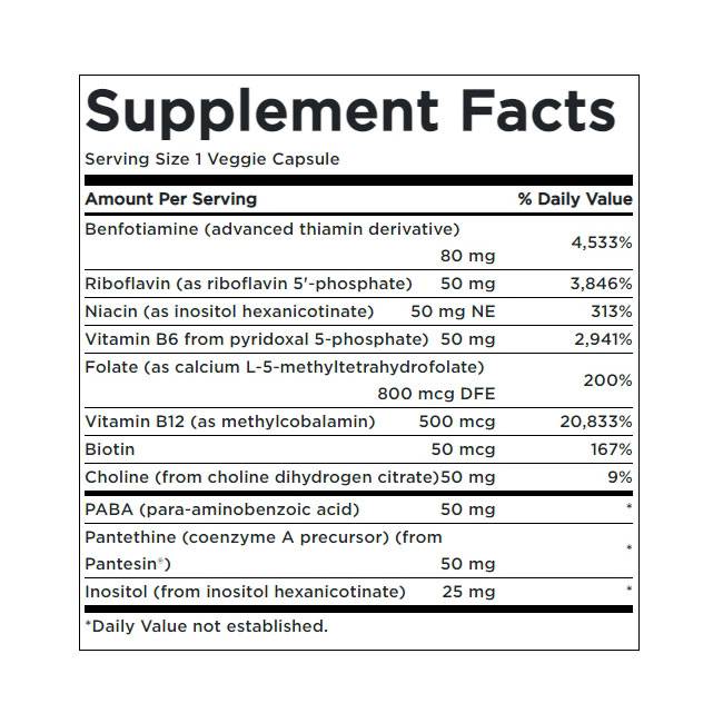 Activated B-Complex High Potency and Bioavailability 430 mg - 60 капсули - Feel You