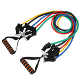КОМПЛЕКТ ТРЕНИРОВЪЧНИ ЛАСТИЦИ - RESISTANCE CABLE SET - 11 pcs